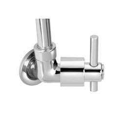 Torneira Gourmet Cozinha Flexível de Parede Metal Cromada - 3