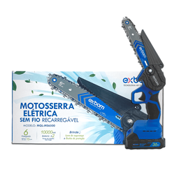 Motosserra Portátil 6 Polegadas Bateria Recarregável 36v Exbom - 4