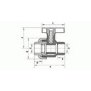 Ver imagem 2 de Registro de Esfera Soldável com União 25mm - Fortlev