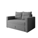 Ver imagem 1 de Sofá Cama 2 Lugares Casal 1,50 Mts Bouclê Luma Matrix Cor:linho Cinza