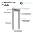 Ver imagem 3 de Porta-geladeira 73 Cm 1 Porta Basculante Branco Veludo Lux Madesa