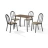 Conjunto Sala de Jantar Mesa 100x60cm com 4 Cadeiras Flora - 2