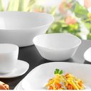 Ver imagem 3 de Tigela Bowl de Vidro Opalino Branca 19cm Sobremesa Saladeira em Casa Tem