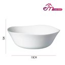 Ver imagem 2 de Tigela Bowl de Vidro Opalino Branca 19cm Sobremesa Saladeira em Casa Tem
