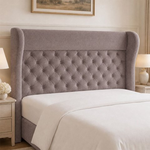 Cabeceira para Cama Box Queen 178cm Bono Veludo Nobre Avelã- Sallar Home