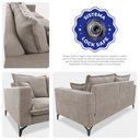 Ver imagem 2 de Sofá 2 Lugares Modular Boma 1,70m Boucle Bege Claro Sofá Inbox