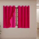 Ver imagem 1 de Cortina Daily Varão 1,5m Blackout PVC com Voil 2,00MX1,40m Sala Quarto Pink