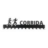 Porta Medalhas Corrida - Aço Carbono Preto Fosco - 1