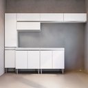 Ver imagem 2 de Lavanderia Completa Thalia 10 Portas 4 Prateleira Branco - Pnr Móveis