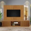Ver imagem 1 de Conjunto Painel Vitrum + Rack Arezzo Painel Naturalle Rack 220 cm Mavaular