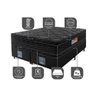 Cama Box Queen Colchão Ortofirm Black + Box 158x198x71 Double Face Espuma D33 Preto - 3