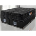 Ver imagem 1 de Cama Box Queen Colchão Ortofirm Black + Box 158x198x71 Double Face Espuma D33 Preto
