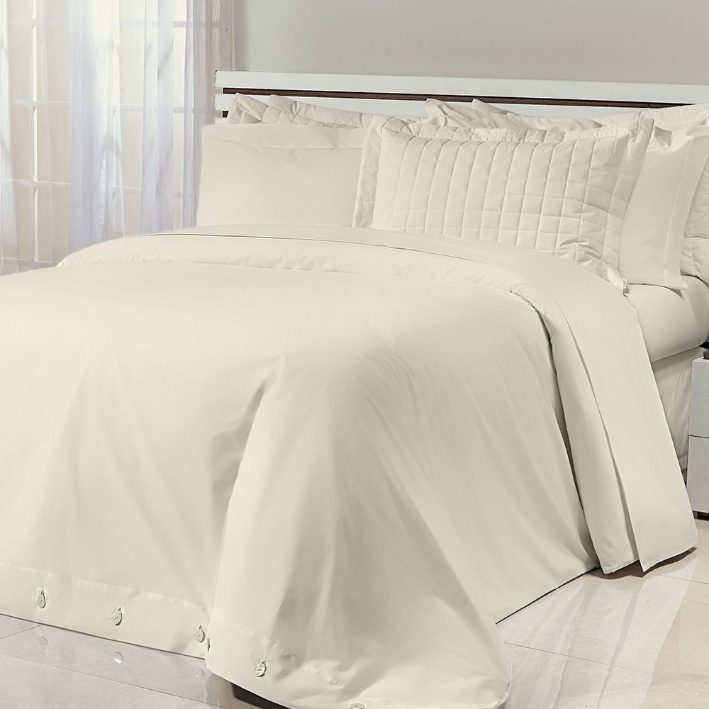 Capa De Edredom Super King Duvet Glass 200 Fios 100% Algodão Palha