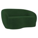 Ver imagem 3 de Sofá 3 Lugares Living 180cm e 1 Poltrona Giratória Garbin K04 Veludo Verde - Mpozenato