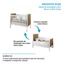 Ver imagem 6 de Quarto de Bebê com Guarda Roupas 4 Portas Cômoda com Janelas e Berço Mateo Provençal 100% MDF Espresso Móveis