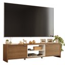 Ver imagem 2 de Rack para Tv até 80 Polegadas 180cm 2 Portas Rustic/branco Linz Madesa