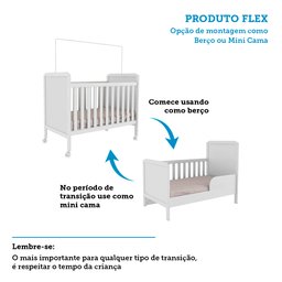 Quarto de Bebê com Guarda-roupa Cômoda Janelados e Berço 100% MDF Mateo Provençal Espresso Móveis - 6