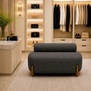 Ver imagem 7 de Poltrona Organica Ilha Bouclé p/ Closet e Consultório:Cinza/Liso