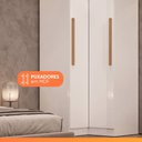 Ver imagem 5 de Guarda Roupas Modulado Closet de Canto 2 Portas Madrid Maxel