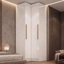 Ver imagem 2 de Guarda Roupas Modulado Closet de Canto 2 Portas Madrid Maxel