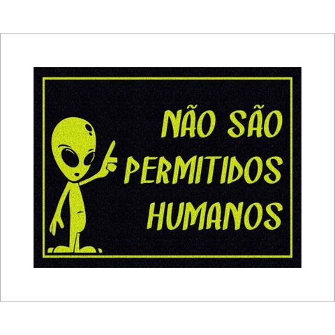 Tapete Capacho Não São Permitidos Humanos
