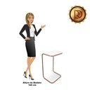 Ver imagem 6 de Mesa Lateral Tampo Multiuso P/ Sofá Base Bronze Branco