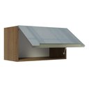 Ver imagem 6 de Armário Aéreo Madesa Lux 60 cm 1 Porta Basculante Rustic/Cinza
