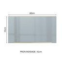 Ver imagem 3 de Armário Aéreo Madesa Lux 60 cm 1 Porta Basculante Rustic/Cinza