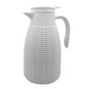Ver imagem 1 de Garrafa Térmica Rattan de Plástico 1 Litro Branca Full Fit 25777