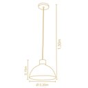 Ver imagem 2 de Pendente 30cm Viena 3091 Madelustre