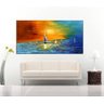 Quadro Pintura Tela Moderna Marinas 2424: 60cm (A) x 120cm (L) - 3