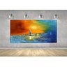 Quadro Pintura Tela Moderna Marinas 2424: 60cm (A) x 120cm (L) - 4