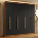 Ver imagem 1 de Guarda-Roupa Casal 8 Portas Batentes Saturno Madesa