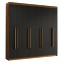 Ver imagem 3 de Guarda-Roupa Casal 8 Portas Batentes Saturno Madesa