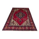 Ver imagem 4 de Tapete Persa Iraniano Tabriz Feito À Mão Vermelho e Azul 305x205cm