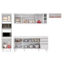 Ver imagem 5 de Armário de Cozinha Modulada 5 Peças CP16 Balcão sem Tampo Branco - Lumil Lumil Móveis