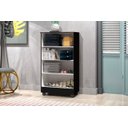 Ver imagem 3 de Armário Smart Organizador Multiuso 2 Portas com 3 Prateleiras Internas:preto