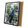 Quadro Moto Gp Desenho Grafite Rossi Moldura e Vidro - 2
