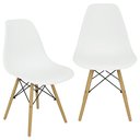 Ver imagem 1 de Kit com 2 Cadeiras Charles Eames Eiffel Branca Branca