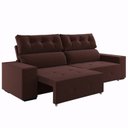 Ver imagem 2 de Sofá Retrátil e Reclinável 4 Lugares 230cm Veludo Salvador