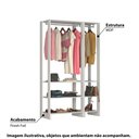 Ver imagem 2 de Estante Closet Yes 120cm com 2 Cabideiros - Branco