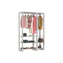Ver imagem 1 de Estante Closet Yes 120cm com 2 Cabideiros - Branco