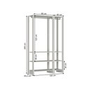 Ver imagem 4 de Estante Closet Yes 120cm com 2 Cabideiros - Branco