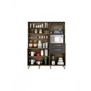 Ver imagem 3 de Armario Para Cozinha 7 Portas Monte Rey Cinamomo/grafite