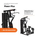 Ver imagem 4 de Estação de Musculação Robusta Athletic Power Plus 40+ Exercícios - Design Premium para Treino