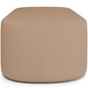 Ver imagem 4 de Kit 02 Puffs Decorativos Orgânicos para Living Quarto 195cm Doha W01 Linho Bege Escuro - Lyam Decor