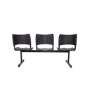 Ver imagem 2 de Longarina Turim 3 Lugares Maiart Preto