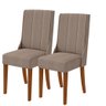 Kit 2 Cadeiras Celina - Lopas Linho Marrom/frassino - 1