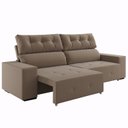 Ver imagem 2 de Sofá Retrátil e Reclinável 4 Lugares 230cm Veludo Salvador