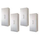 Ver imagem 1 de Kit 04 Armário Multiuso Grande 100% em Mdf Rimo Branco